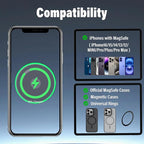 Car Phone Holder for Toyota RAV4 2019-2025 Accessories 15W Fast Wireless Charger Apply to 7/8 Inch Touch Screen Fixed Clip Magnetic Cell Phone Mount Hands-Free 360°Rotation