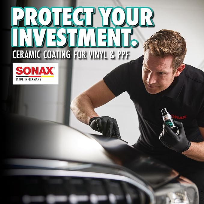 SONAX Profiline PPF + Vinyl Ceramic Coating | Long-Lasting 3-Year Protection for Paint Protection Film & Vinyl Wraps | Enhances Color | Safe for Glossy & Matte Finish | Easy to Apply | 279000 | 50 ml