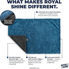 Car Drying Towel | Extra-Large, Ultra Soft & Super Absorbent Double Sided Towel for Drying Cars, Trucks & SUVs - 35" x 24", 1300 GSM | Won’t Leave Streaks, Spots or Scratches