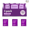 goodwipes Flushable Butt Wipes - Vitamin E & Aloe - Sewer & Septic Safe - Extra Large Adult Wet Wipes For Women & Men - Bathroom Essentials - Lavender, 153 Count (3 Packs + 3 Individually Wrapped)
