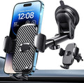 Car Phone Holder[Military-Grade 360°Suction Cup]Phone Holders for Your Car Universal Accessories Air Vent Dashboard Windshield Phone Mount Automotive Cradles Fit for Dash Mounting Kits iPhone