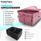 FORTEM Trunk Organizer For SUV Car Trunk Organizer, Foldable Storage, Car Accessories for Women Men, Collapsible Bag, Perfect Christmas Gifts, 600D Oxford, Non Slip Bottom, Straps, Soft Cover (65L)