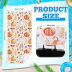 Hahafelt 2 Pack Car Seat Towel Covers with Storage Bag, 63 x 32 Inch Universal Non Slip Waterproof Sweat Protector for Car Truck, Gym Swimming Running, Machine Washable (Pumpkin Pine Cones)