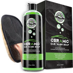 Car Wash Soap for Ceramic Coating 16oz, High Foaming Graphene Shampoo Powerful Cleaner & Protection In One Step, Works with Car Wash Bucket, Foam Cannon & Foam Gun, Safe for Satin & Matte Finish Paint