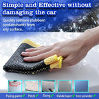 Clay Towel Auto Detailing - 12 Inch Synthetic Clay Decontamination Towel Clay Scrubber for Car Detailing, Scratch-Free Autocare Detailing Polishing and Sealant (Yellow)