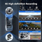 Apple carplay & Android Auto,Wireless Double din 10.26 inch Dash Cam with Front Camera and Backup Camera.GPS Navigation,Mirror Link/Voice Control/Bluetooth for Car RV Pickup Bus Trailer.etc