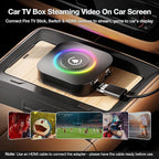 Wireless CarPlay Adapter Magic AI Box, Upgraded CarPlay & Android Auto, Support USB App Install, Screen Mirror, Plug & Play Magic Box for iOS/Android & Cars 2015+