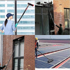 Extendable 7.2M Water Fed Window Cleaning BrushIdeal for Conseatory Roofs Solar Panels Trucks & HardtoReach AreasEffortless Cleaning Tool