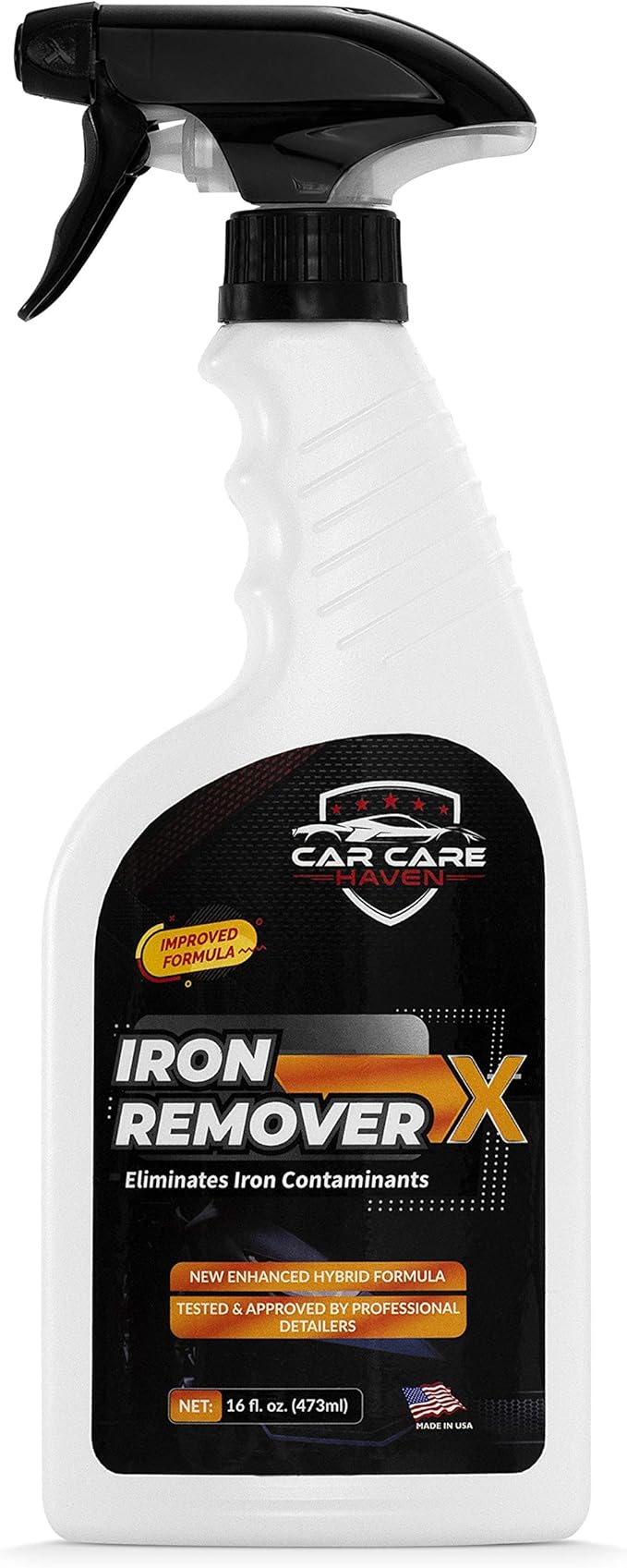 Car Care Iron Remover X, Car Detailing Iron Rust Remover-Wheel, Paint, Ceramic-Cleaner-Car Cleaner Exterior Care Products, Colorless Rim Cleaner, Decal Remover-Use before Clay Bar (16 fl Oz Spray)