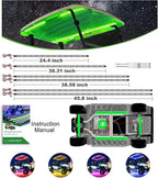 10L0L 6PCS Golf Cart Underbody Light Kit with Canopy Lights, Underglow LED Strip for Yamaha EZGO Club Car, 24 Modes Multicolor RGB Music Sync IP67 Waterproof