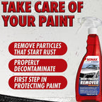 SONAX Iron+Fallout Remover 513400 | High-Performance Decontamination Spray for Paint & Wheels | Dissolves Stubborn Iron Deposits, Industrial Fallout, & Lime Stains | Easy Application | 750ml