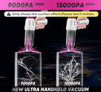 Portable Cordless Handheld Vacuum Cleaner with 15000PA, 120W Air Duster, Brushless Motor, Mini Vacuum for Car and Home