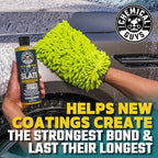 Chemical Guys CWS_803 Clean Slate Deep Surface Cleaning Car Wash Soap, 128 fl oz (1 Gallon), Citrus Scent Chenille Premium Scratch-Free Microfiber Wash Mitt