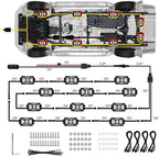 12 Pods Pure White LED Rock Lights Kit with Switch Wiring Harness,6500K 324 LEDs Bright Rock Lights for Trucks,Waterproof Underglow Light for Car Jeep Off Road ATV UTV SUV(Patented)