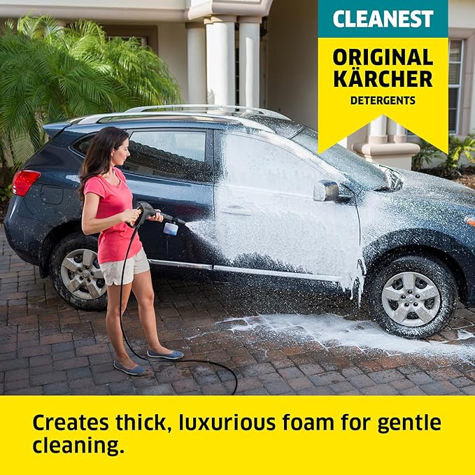 Kärcher Pressure Washer Car Wash Kit - Car Soap Concentrate, Foam Cannon Nozzle for K1-K5 Electric Washers