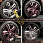Wheel Cleaner Rust Remover, Car Wheel & Rim Finish Iron Remover Spray, Car Detailing Suppliers Rapid Removal of Surface Contaminants, Brake Dust and Rust, Auto Wheel Polish Shine Stuff-17.6 Fl.Oz