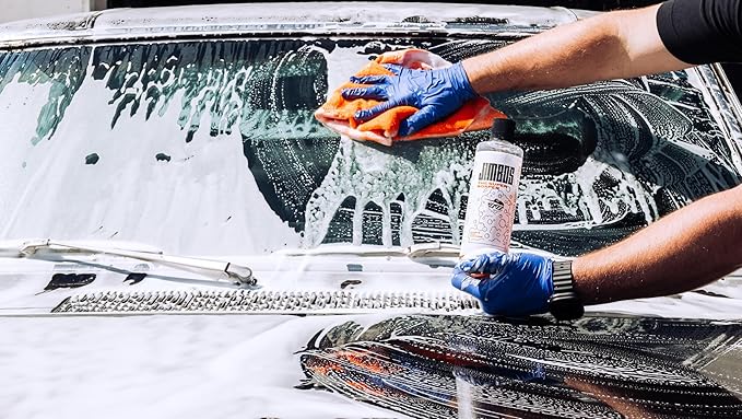 Jimbos SUPER SOAPER – Touchless Car Wash Soap Concentrate | High Foaming pH Neutral Car Shampoo for Foam Cannon, Pressure Washer & Rinseless Wash | Safe for Ceramic Coatings – 128 Fl oz