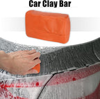 X AUTOHAUX Car Clay Bar Wash Mud Orange 100g Detailing Cleaning Polishing Tool for Cleaning Cars RV Boats Bus Coating