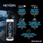 Nexgen Premium Quality Waterless Car wash & Ceramic Spray - Complete Pack for Car wash and Ceramic Coating to Get Unbelievable Shine (8oz)
