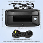 Tailgate Handle Backup Camera Fit for Chevy Silverado 2014-2018,Fit for GMC Sierra 2500HD 3500HD Canyon 2015-2018 Tailgate Reversing Rear View Park Assist Camera RCA Plug Replaces 23448681