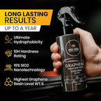 Magic Shield Graphene Ceramic Spray Coating - LAST SO LONG! Quick & Easy for Cars, Motorcycles, Boats & More - Professional-Grade Sealant for Maximum Gloss & Shine - Waterless Wash & Wax - 16oz Bottle