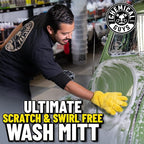 Chemical Guys The Stranger Double Sided Mitt Yellow/Black 2 Pack - Versatile Car Wash and Detailing Mitt with Scratch-Free Microfiber Cleaning (MIC51002)