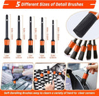 61 PCS Car Detailing Kit Interior Cleaner, Auto Detailing Kit, Car Vacuum Car Interior Detailing Kit, Car Wash Kit with Bucket Detailing Brush Set Car Accessories for Motorcycle, Cars, Bikes, Wheels
