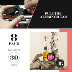 DRIVEJOY Car Air Freshener Vent Clips, 8PK, 6 Peach, 2 New Car Scent, Fresheners for Men Women, Up to 240 Days, Long Lasting Air Freshener, Odor Eliminator
