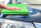 Detailer's Preference Large 320 GSM Microfiber Towels for Car Detailing, Washing, Drying, Ultra Soft Terry Weave, Scratch-Free, Lint-Free, Multi-Surface, Reusable, 16x24 Inch, 12-Pack, Green