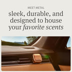 Drift Metal Vent Clip Starter Kit - Car Air Freshener - Scent Diffuser for Car - Metal Odor Eliminator - Open Air