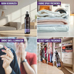 Non-Toxic Odor Eliminator,Natural Lavender Air Freshener Spray for Home,Linen Spray for Bedding, Closet & Couch Deodorizer,Long Lasting Bathroom & Toilet Freshener,Safe for Kids & Pets,2PK,4 Oz each
