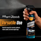 Magic Finish Interior Cleaning Spray (16 fl oz) – All-in-One Car Cleaner Spray for Seats, Dashboards & Consoles – Fast-Acting Car Cleaning Supplies for Rubber, Plastic, Carpet & Upholstery