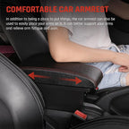 YJYWZH Car Armrest Storage Box for Toyota Hilux Center Storage Box Organizer Interior Hand Centre Consoles with 3 USB Port Arm Rest Double-Layer Accessories