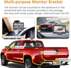 VM1 Wired Backup Camera Kit with 4.3” Monitor, 1080P License Plate Camera, IP68 Waterproof Night Vision, Reverse/Continuous View for Car, SUV, Pickup, Sedan, Truck, 33ft Cable