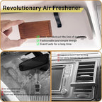 Yuoyar Wood Car Scents Air Freshener Visor Clips Diffuser Odors Eliminator (Banana-scented)