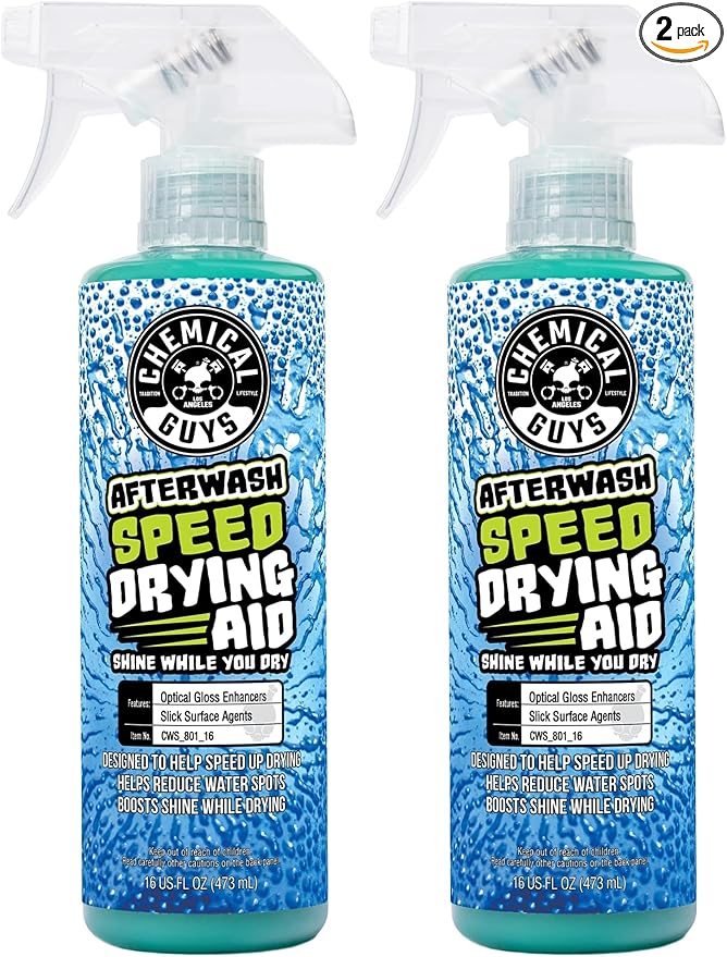 Chemical Guys CWS_801_16 After Wash Sprayable Gloss Boosting Car Wash Drying Aid (Helps Reduce Water Spots), 16 fl. Oz (Pack of 2)