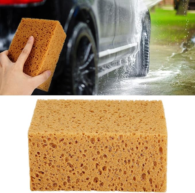 Car Wash Sponge Sponges for Cleaning Shape Handheld Nonslip Sponge Washing Cleaner Tool for Car Auto Motorcycle(Sell one)