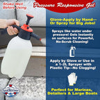 Marine Mildew Stain Remover for Boat Seats, Vinyl & Plastic | Light Gel That Clings Longer | Fast-Acting | No Scrub | 32oz
