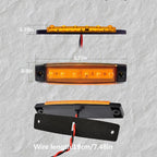 10Pcs LED Rock Lights Waterproof 3.8" Amber Underglow Kit, Fender Wheel Well, Car Exterior Side Marker for Wrangler, Snowmobile, Truck, Golf Cart, RV, SUV, Offroad