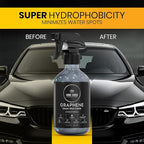 Magic Shield Graphene Ceramic Spray Coating - LAST SO LONG! Quick & Easy for Cars, Motorcycles, Boats & More - Professional-Grade Sealant for Maximum Gloss & Shine - Waterless Wash & Wax - 9oz Bottle