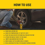 STANLEY AP95 Tire Repair & Inflator – (12x10 oz.) Flat Tire Sealant Spray Kit for Car, Bike, Motorcycle – Seals & Inflates Tubeless Tires – No Jack Needed – Emergency Tire Fix – Rim Safe | 12 Pack