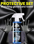 Car Interior Cleaner Spray, Multipurpose Leather Seat Cleaner Upholstery Car Cleaning Kit Auto Dashboard Vinyl Detailing Supplies Kit,Ocean Scent