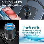 [Apple MFi Certified] iPhone 17 Car Charger Fast Charging, Braveridge 2Pack 4.8A USB Power Cigarette Lighter USB-C Car Charger + Type-C Braided Cord for iPhone 17/17 Pro Max/16/15/Galaxy/S26/S25/Pixel