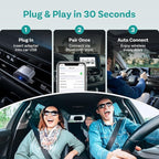 OTTOCAST Mini Nova, 2 in 1 New Gen Wireless Carplay & Android Auto Adapter, Plug & Play, Auto Reconnect USB Dongle, Compatible with OEM Wired Carplay/Android Auto Cars