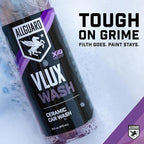 Microfiber Car Wash Mitt + VLUX Soap – Double-Sided Car Washing Mitts for Exterior Vehicle Washing & Dusting, Lint-Free, Scratch-Free Chenille Wash Glove, High Absorption Capacity – 2 Pack