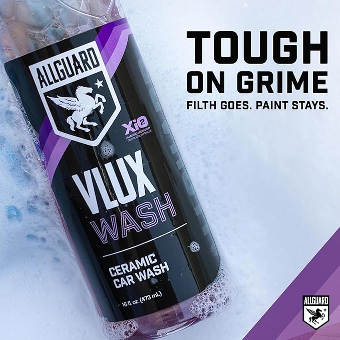 Microfiber Car Wash Mitt + VLUX Soap – Double-Sided Car Washing Mitts for Exterior Vehicle Washing & Dusting, Lint-Free, Scratch-Free Chenille Wash Glove, High Absorption Capacity – 2 Pack