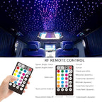 ATOKEE 6W Fiber Optic Light Engine for Starlight Headliner, Bluetooth App/RF Remote Control with Music Mode, Car Plug & Power Adapter, PG Connector & 3 Drill Bits