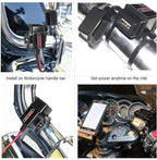MOTOPOWER MP0609A 3.1Amp Motorcycle USB Port Kit SAE to USB Adapter On Motorcycle