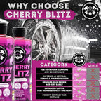 16oz Cherry Blitz Foaming Car Wash Soap | pH-Neutral Shampoo for Foam Cannons, Buckets & Pressure Washers | Safe for Ceramic & Waxed Finishes | Spot-Free Shine for Cars & Trucks