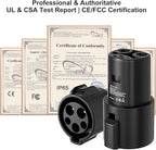 J1772 to Tesla Charger Adapter,for Tesla Model-3/Y/X/S with Safety Certified Charger Connecting Charging Adapter, Max 80A 250V Fast Charging,IP65 Waterproof,Optimal Fit,Easy Setup[Only for Tesla Car]
